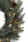 Perfect Holiday 24" Pre-lit Carolina Spruce Wreath With Pine Cones And Red Berry Clusters